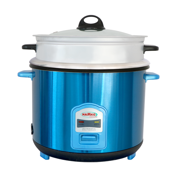 HAMKO Steel Body Rice Cooker Double Pot (1 Alu + 1 SS Pot)(2.8 Ltr)